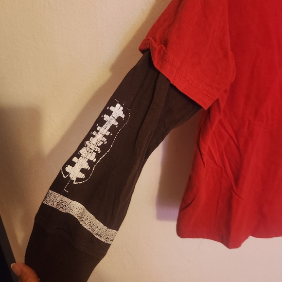 Red Nebraska Long Sleeve Tee - Picture 3 of 4